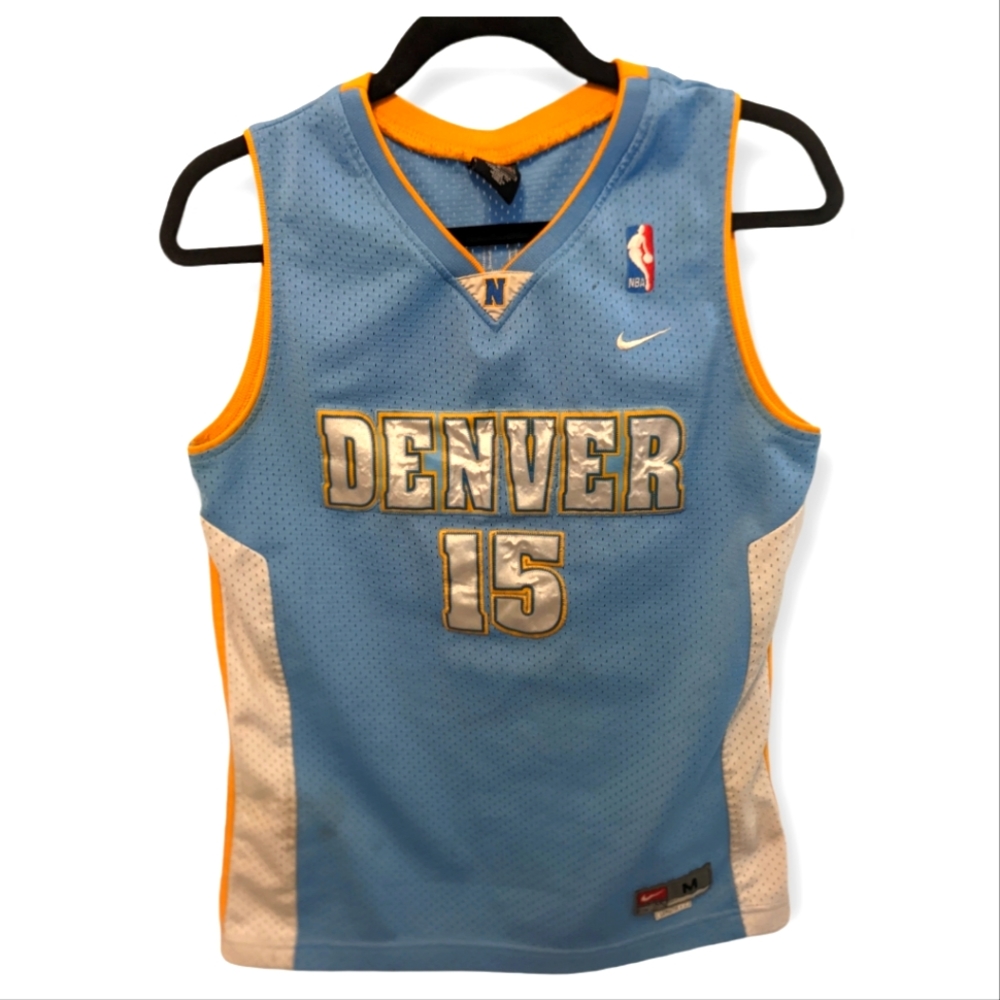 Nike Denver Nuggets Carmelo Anthony 15 Rookie Jersey, Youth Size Medium